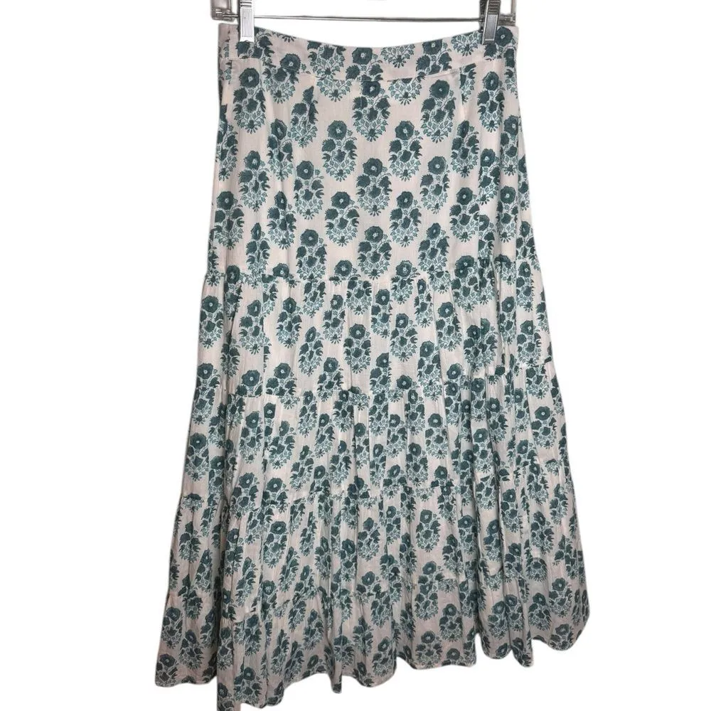 Neve & Noor Maddison Skirt in Aqua Pearl S White - Image 4