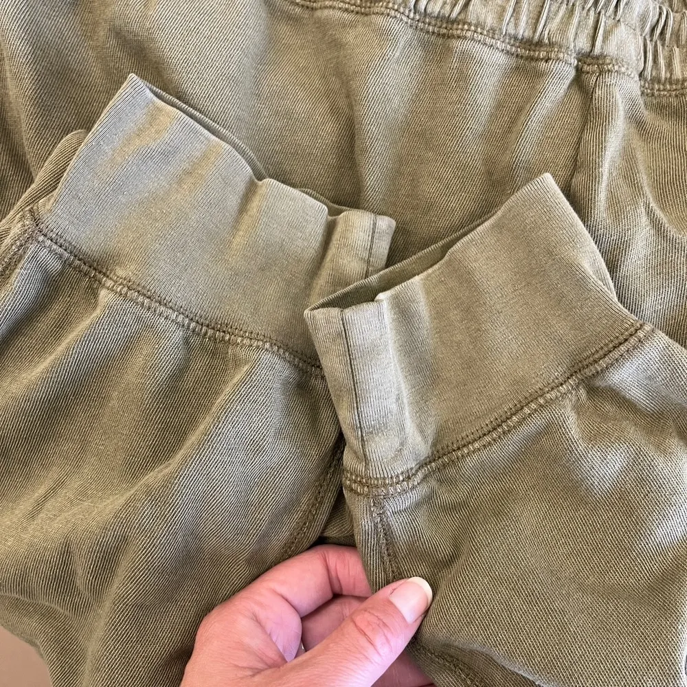 J.Crew Magic Rinse™  Olive Green Jogger Pant Reimagined French Terry Cloth Sz L - Image 9