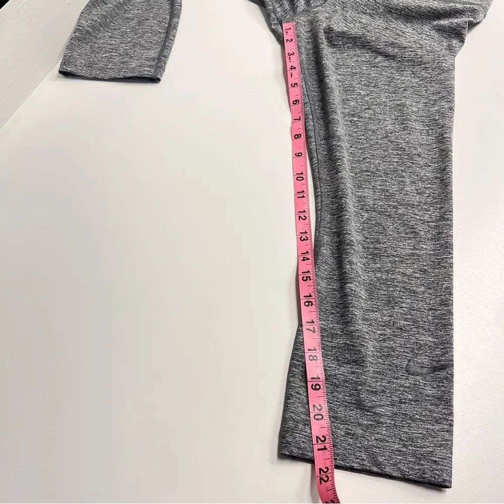 Nike Dri-Fit small leggings capri leggings grey gray neutral athletic leggings - Image 6