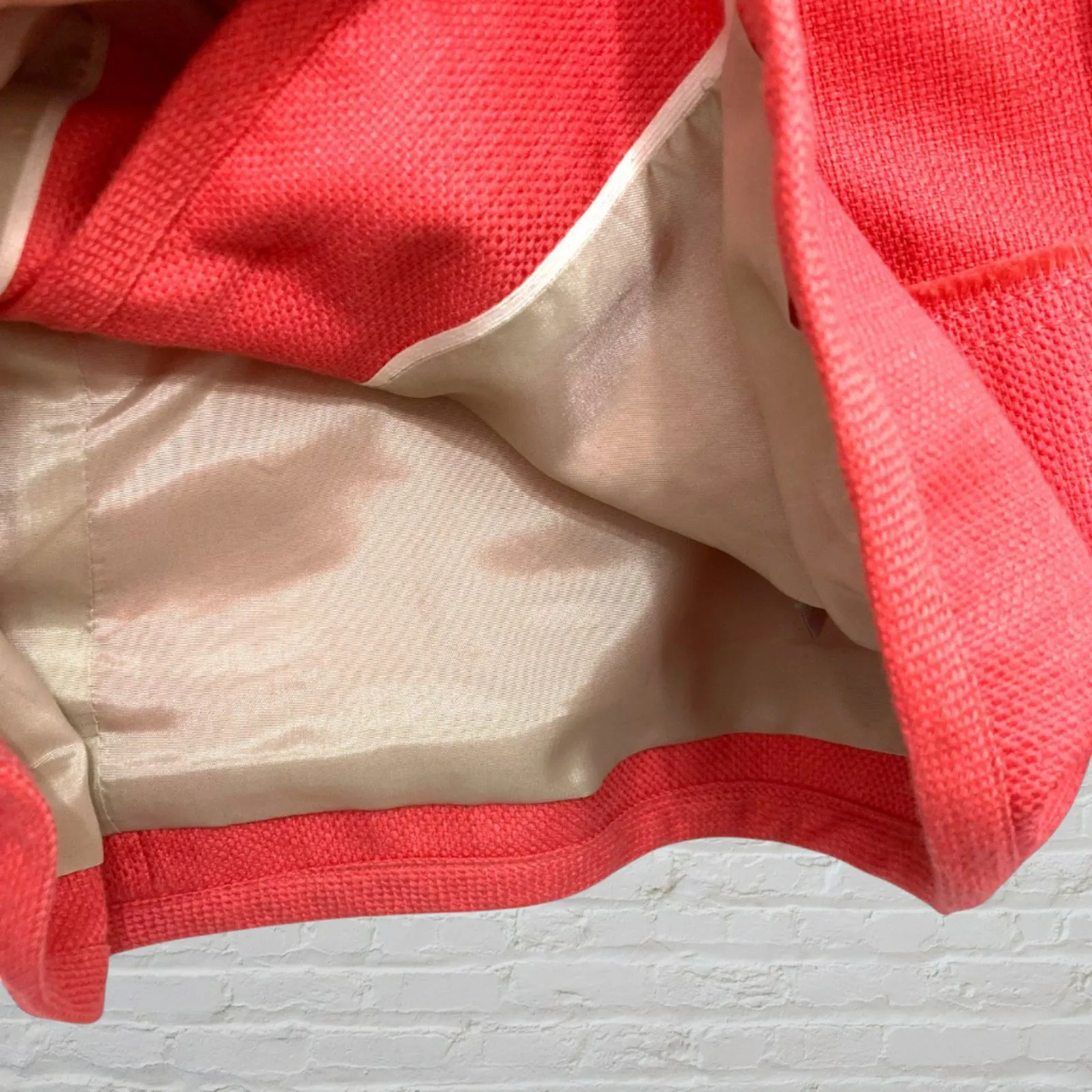 J.Crew Coral Pink Fringe Cropped Button Front Jacket NWT Size 4 Elegant - Image 11