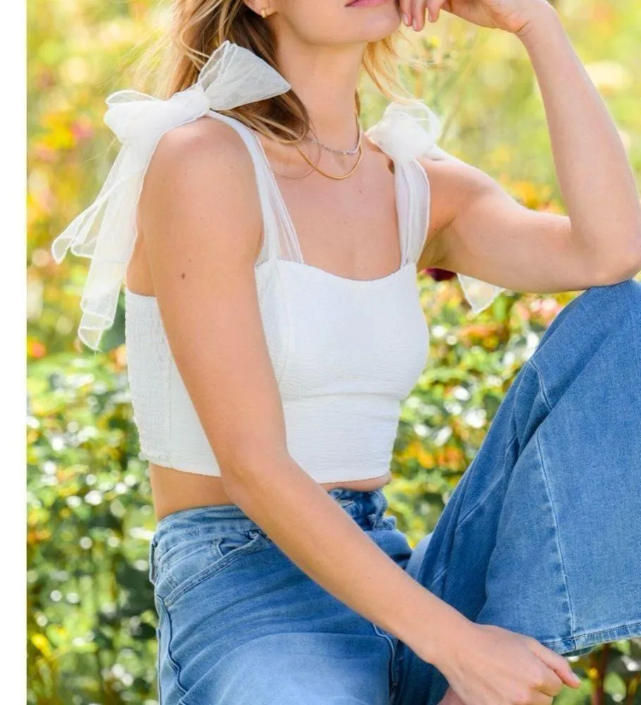 NEW Altar’d State Tulle Crop Top Size XL NWT - Image 4