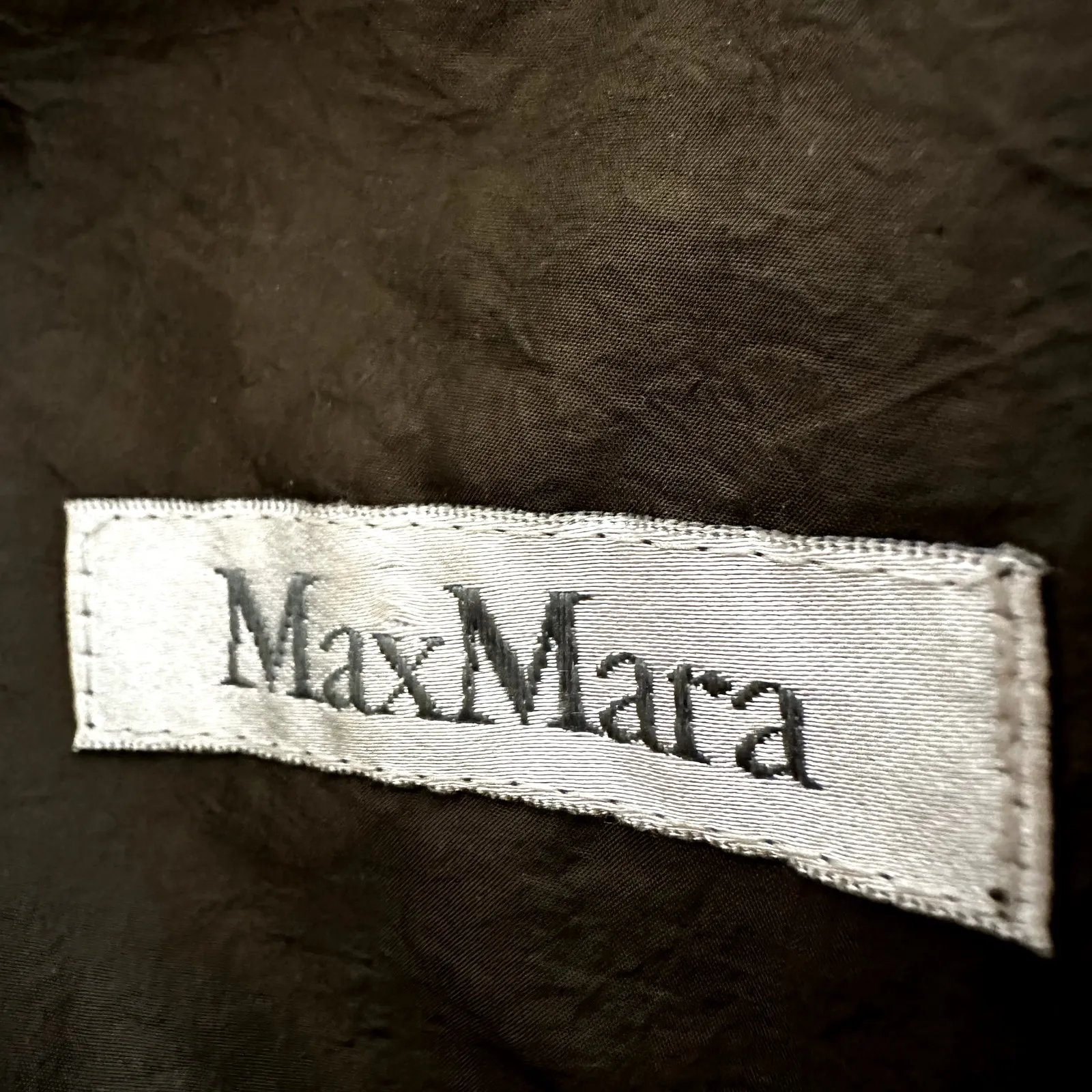 MaxMara Clasp Parka Jacket Winter Goose Down Puffer Mid Length Ruched Brown 8 - Image 5