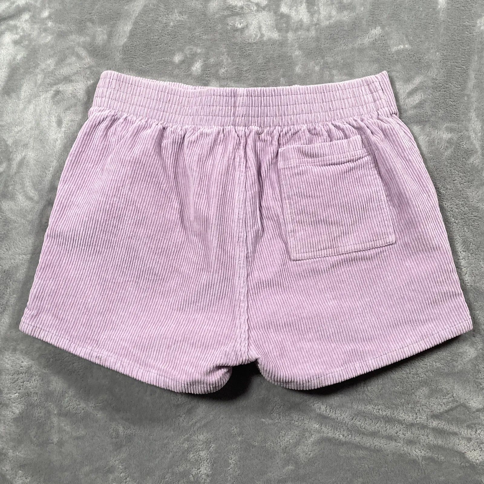 Hammies Corduroy Shorts 34 Purple Elastic Waist Retro Surf Roller Skate Beach - Image 2