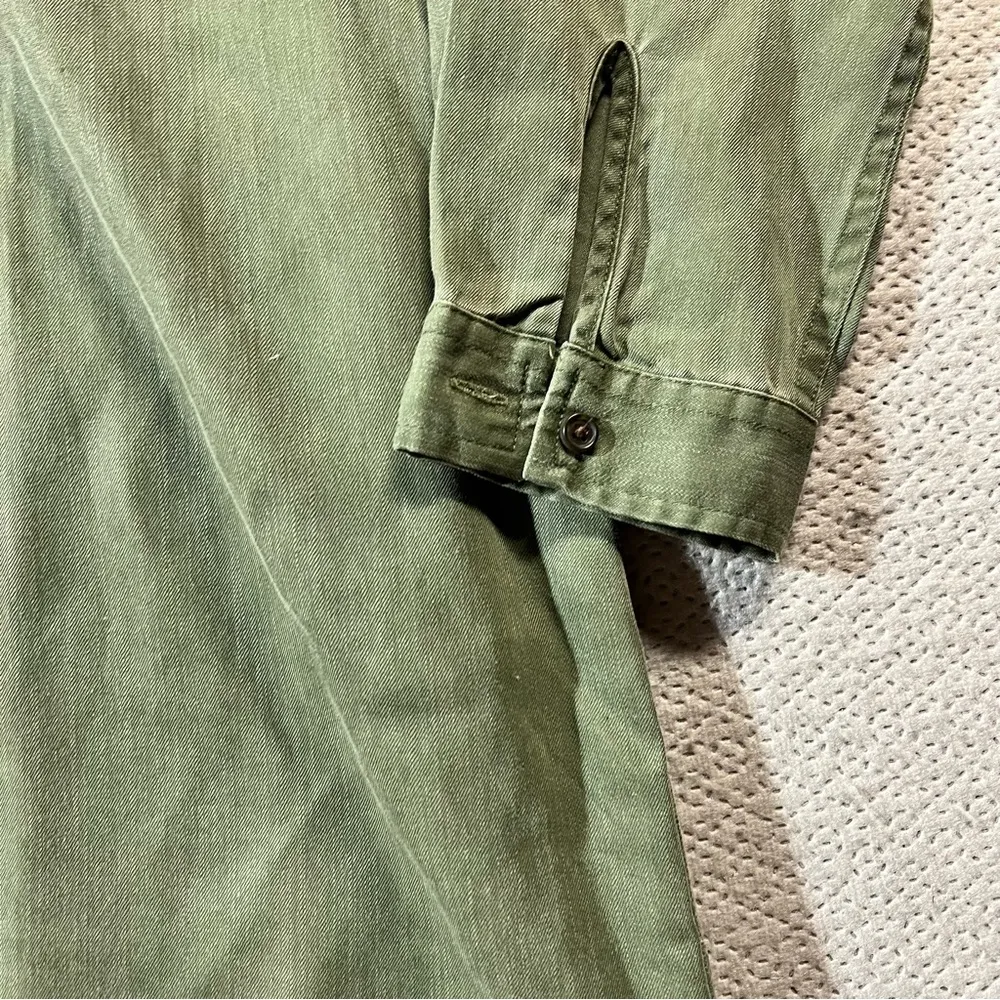 Old Navy Khaki Olive Green 100% Tencel Lyocell Shirt Dress Size Medium NWT - Image 2