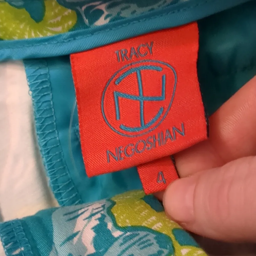 Tracy Negoshian Atlantis turquoise shorts size 4 - Image 3