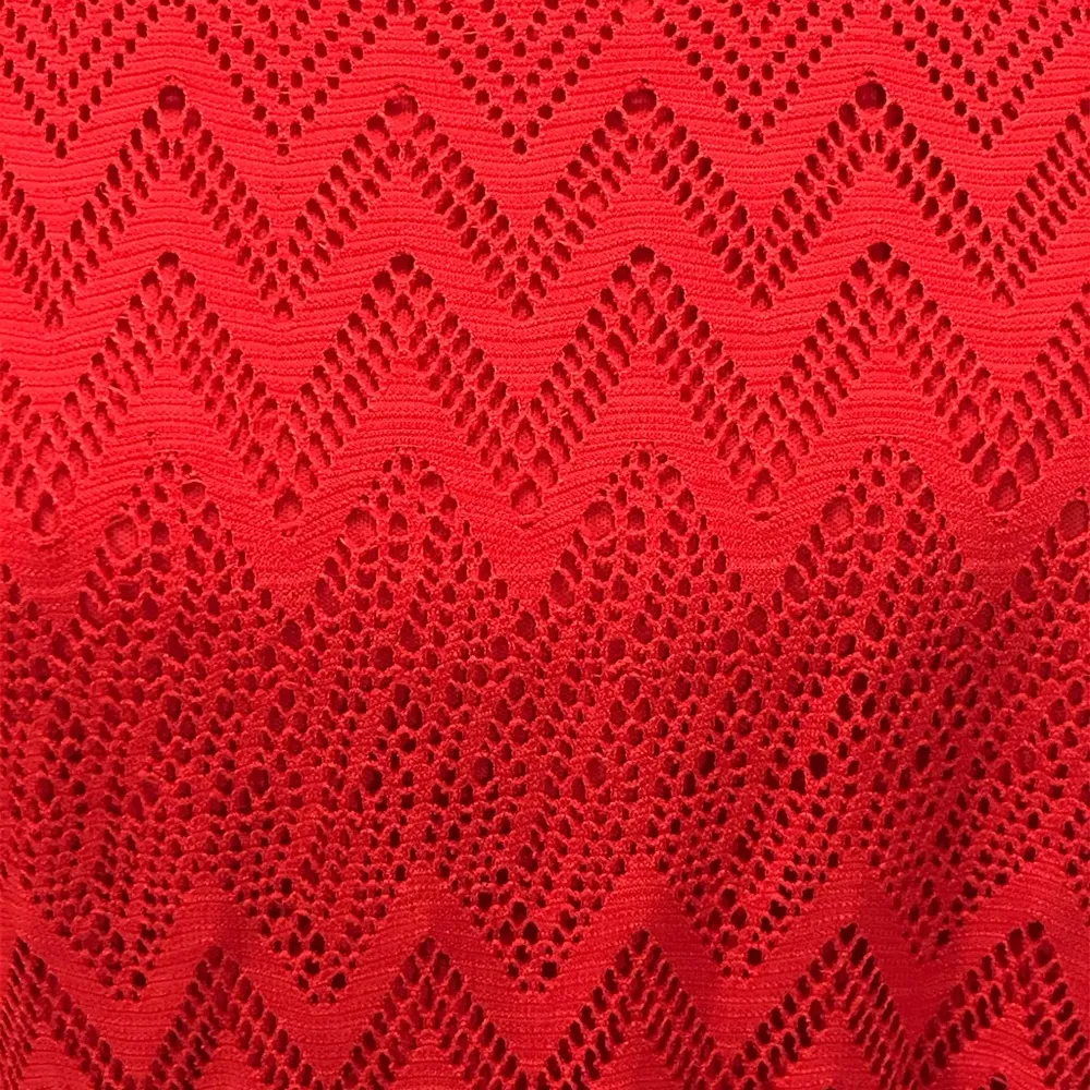 My Michelle Dress with Triangle Studded Belt, Red, Large - Image 3