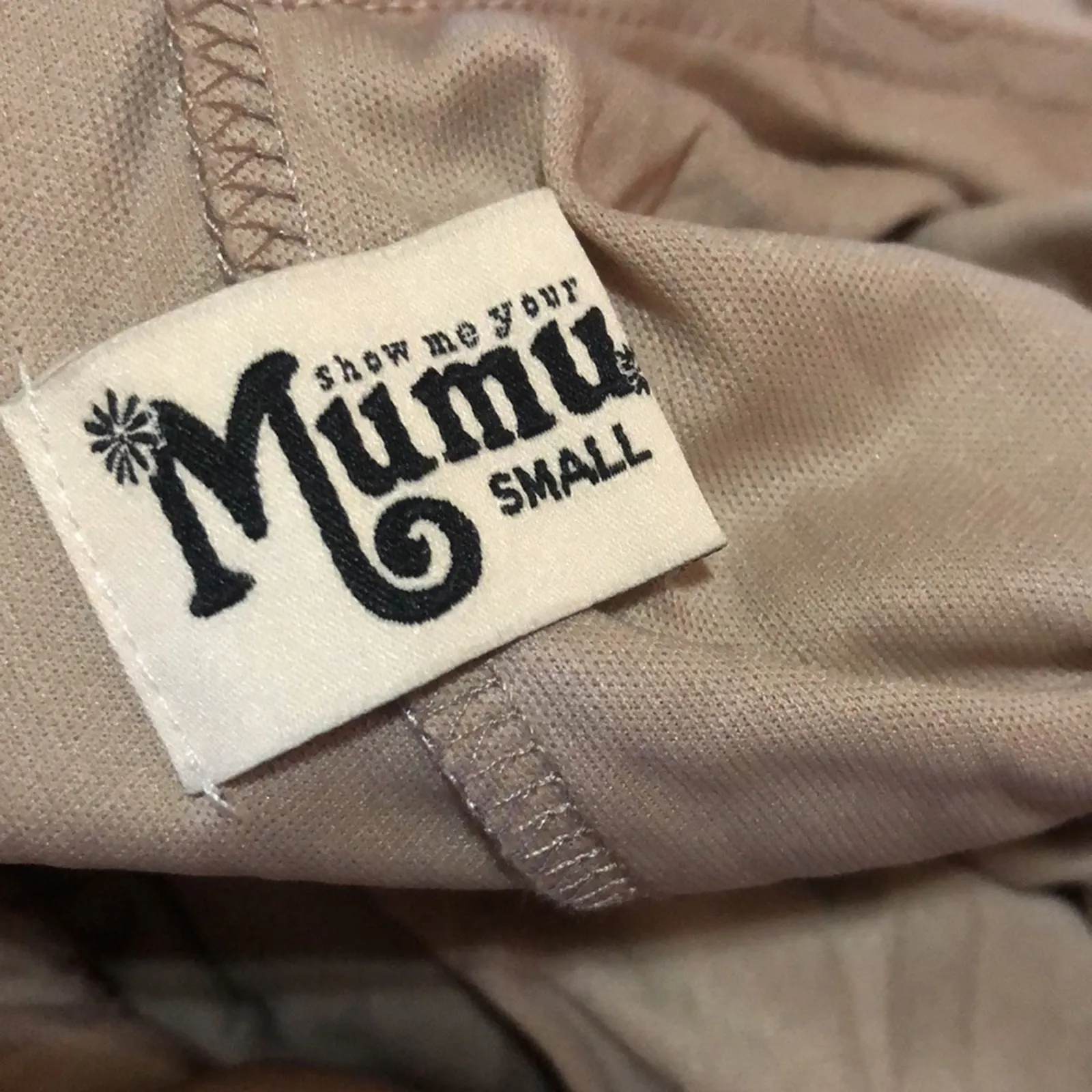 Show Me Your Mumu SMYM Kendall maxi Dress in  Show Me the Ring Beige NEW SMALL - Image 5