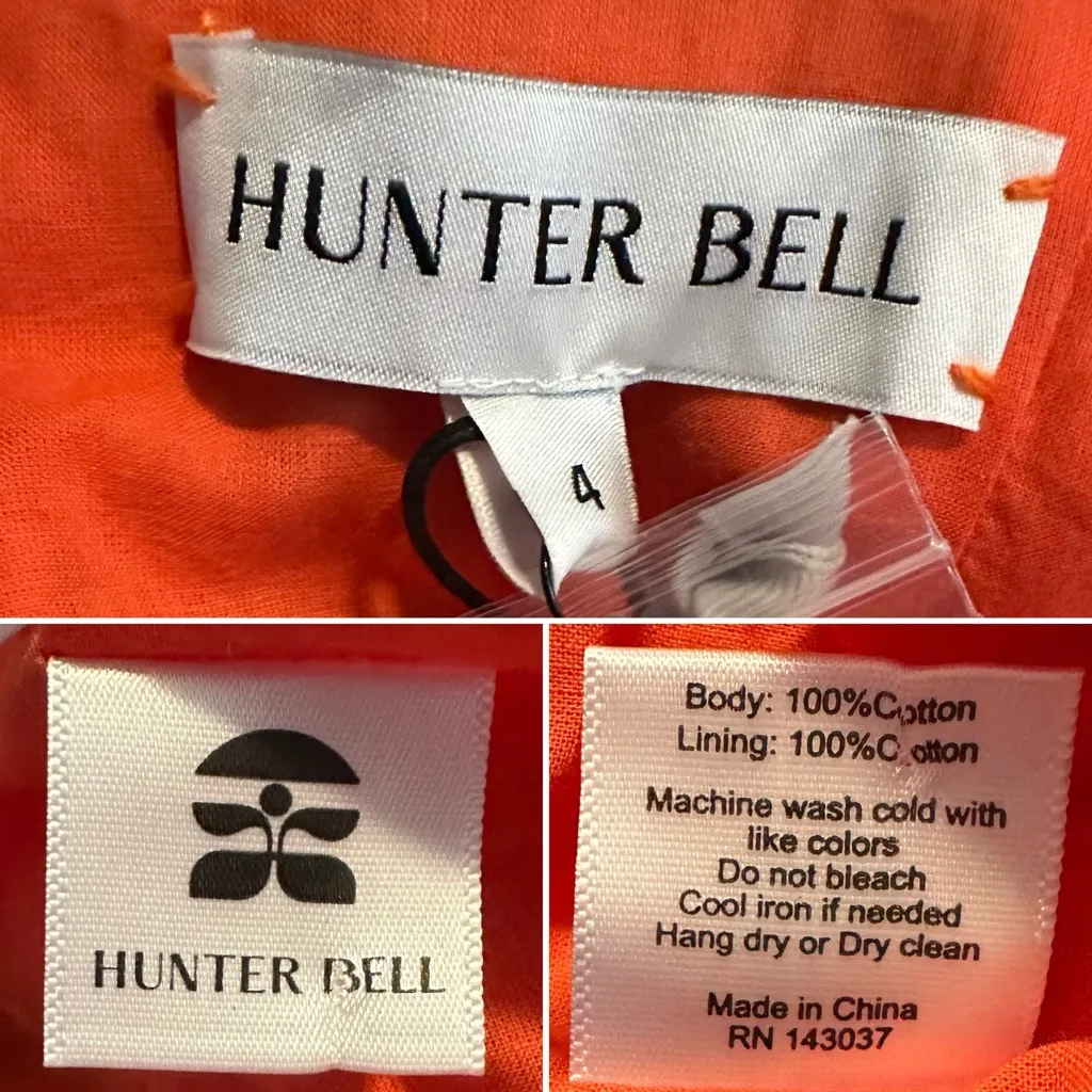 Hunter Bell Eileen Mini Dress in Herring Red Size 4 NWT - Image 8