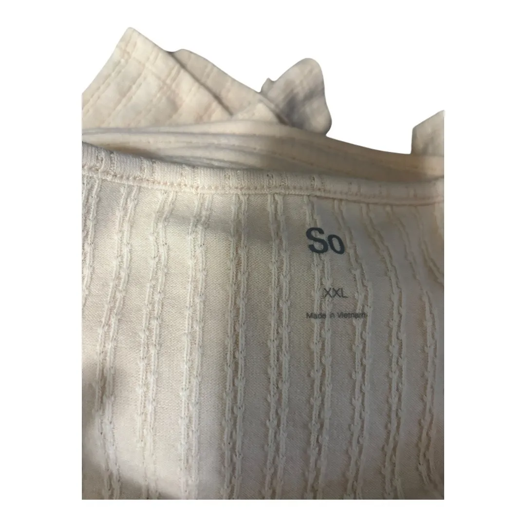 SO Clothing Cream Cardigan Size XXL NWT - Image 5