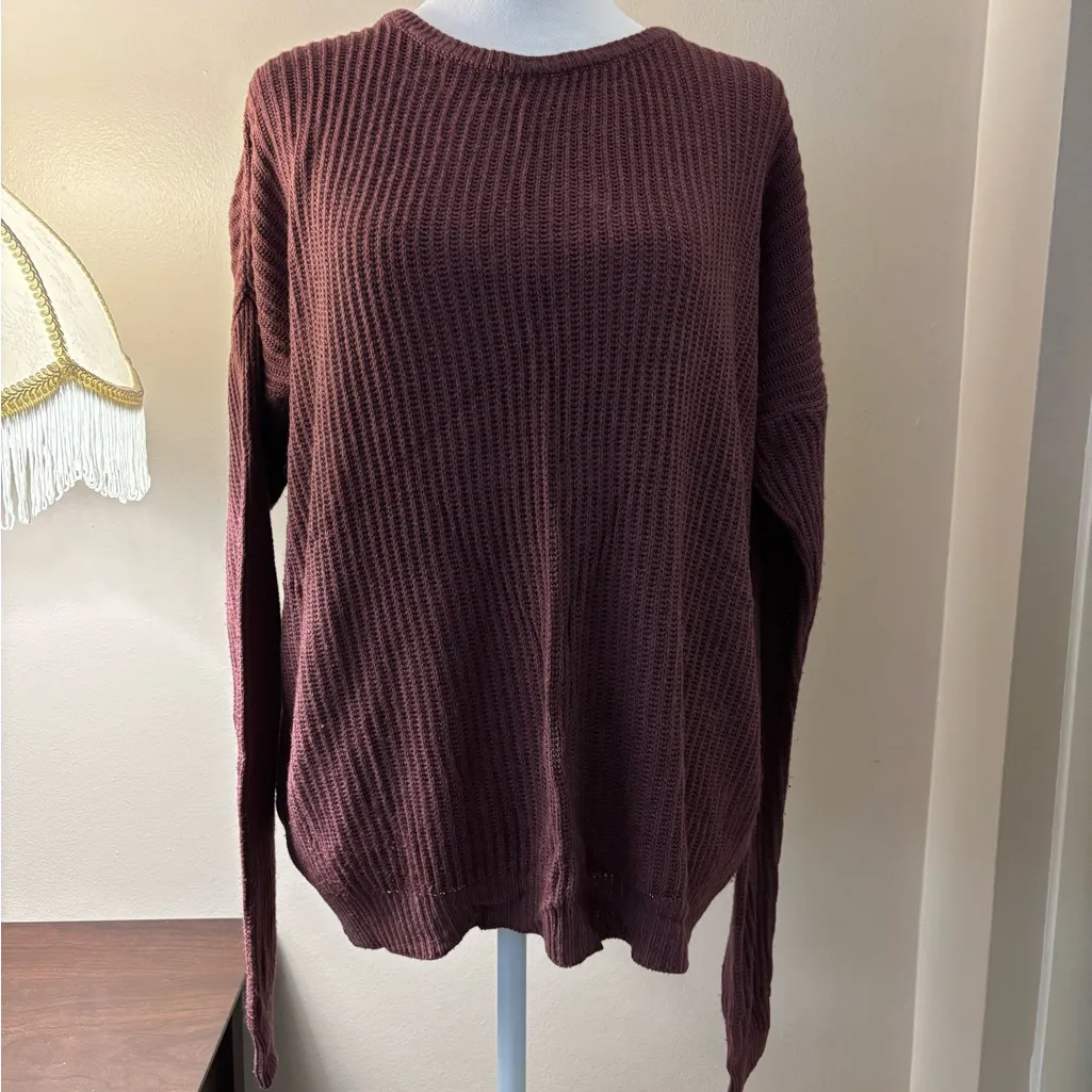 Brandy Melville Plum Knit Sweater - Image 2