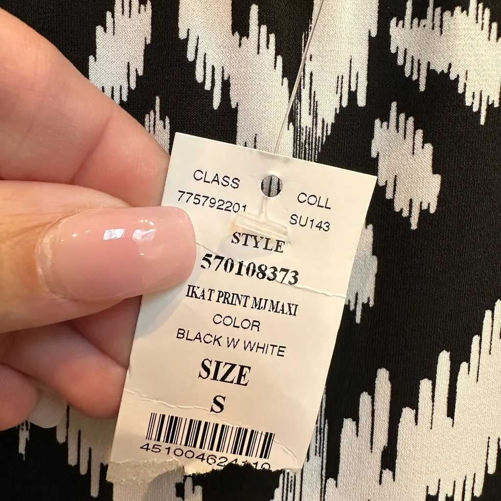 White House Black Market Ikat Bohemian Southwestern Print Maxi Skirt Size S NWT - Image 8