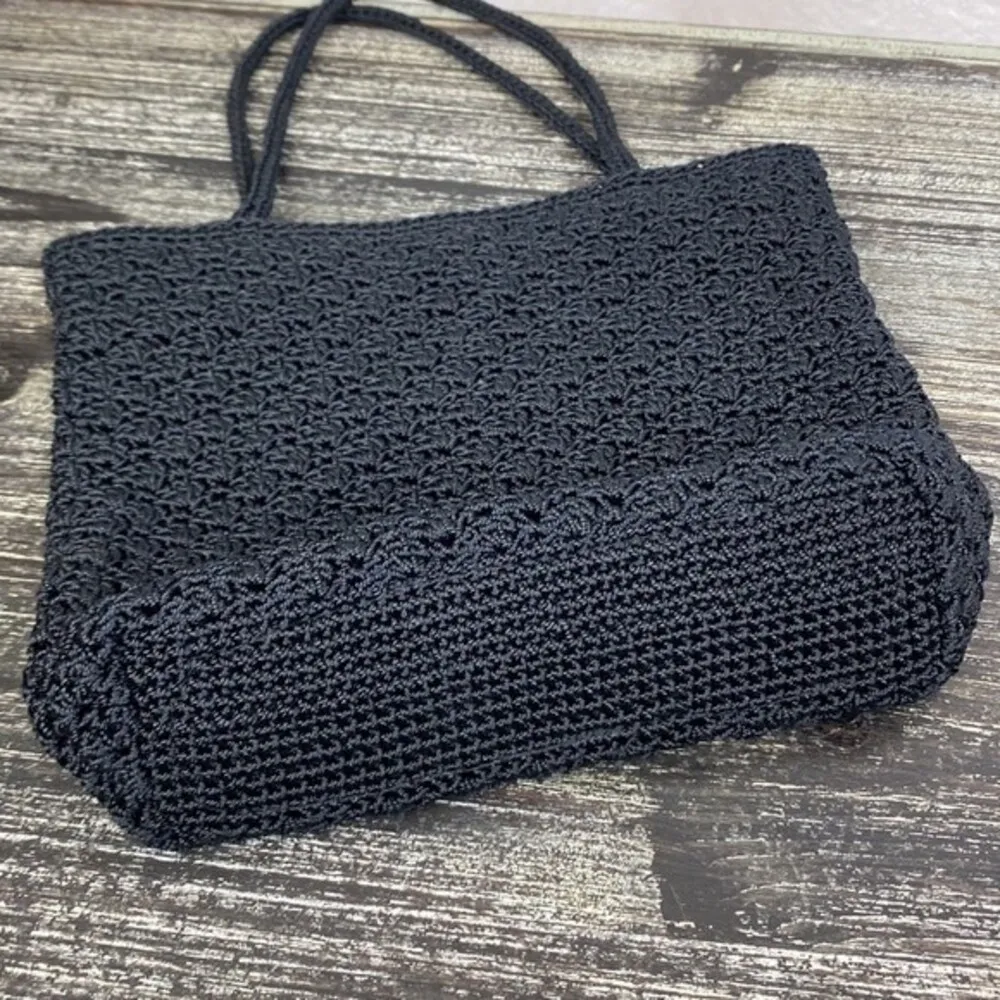 The SAK Black Small Crochet Handbag - Image 6