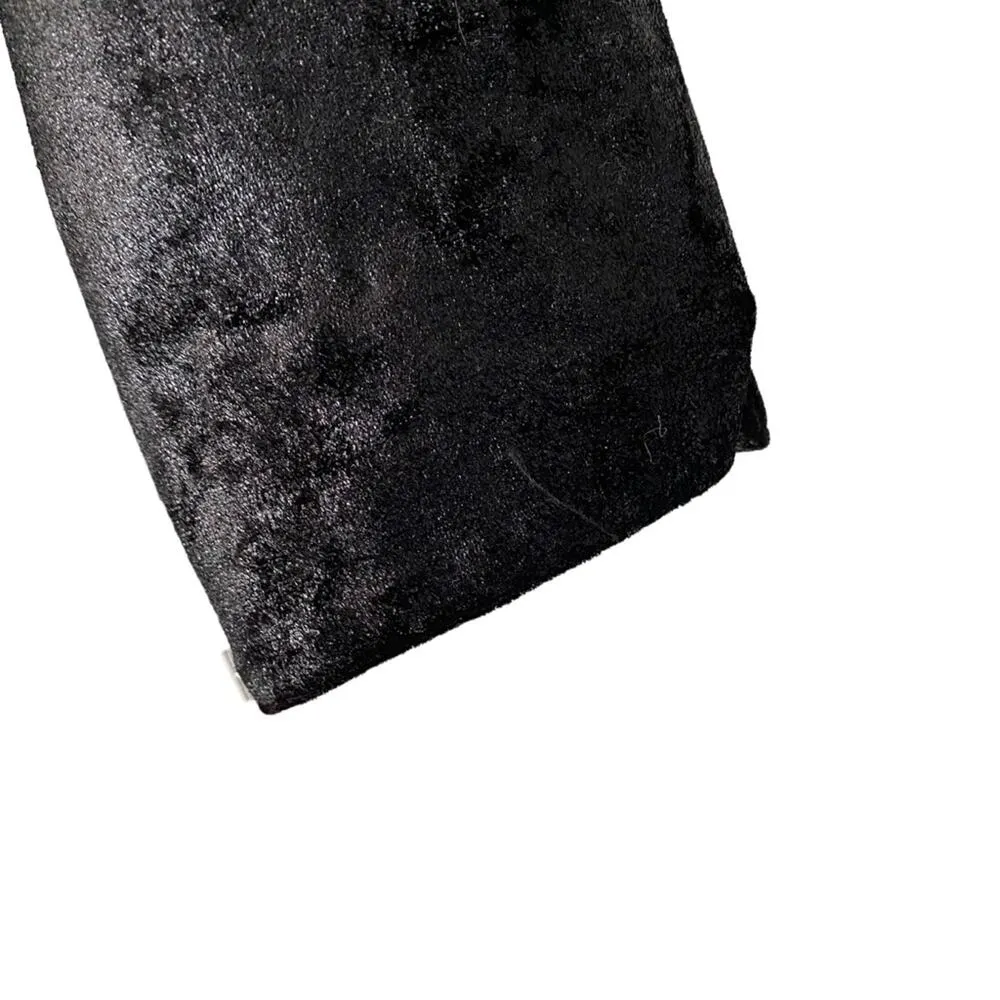 Black Halo Crushed Velvet Square Neck NWTs size 2 Sheath Straight Dress - Image 4