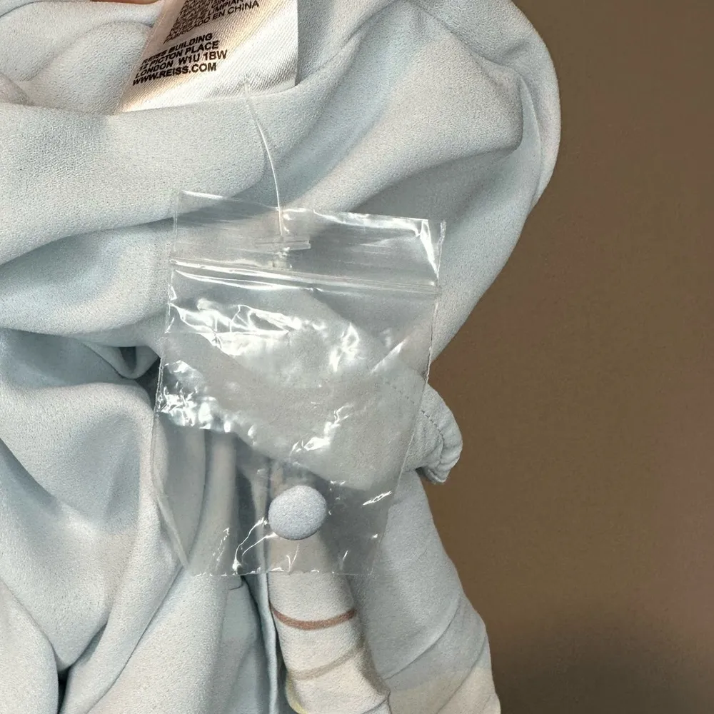 REISS VIENNA SWIRL PRINTED MINI DRESS Sz 0 Feminine quite Luxury Pockets - Image 9