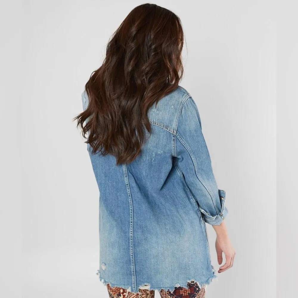 MOONCHILD SHIRT DENIM 100% Cotton Jacket sz M - Image 4