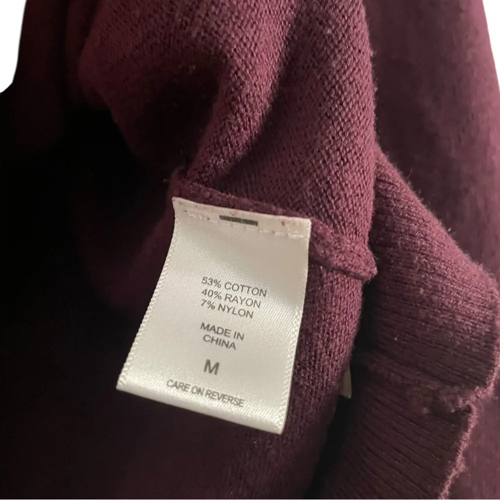 7th Avenue Purple Button-Up Cardigan Jewel-like Buttons Size M - Image 6