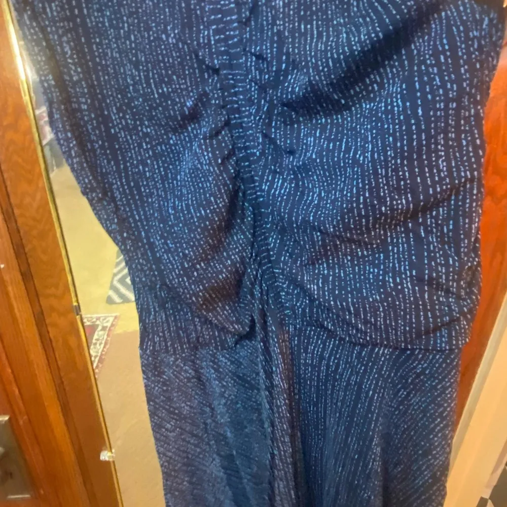 Blue Maxi Dress with Elegant Flow LG - Image 2