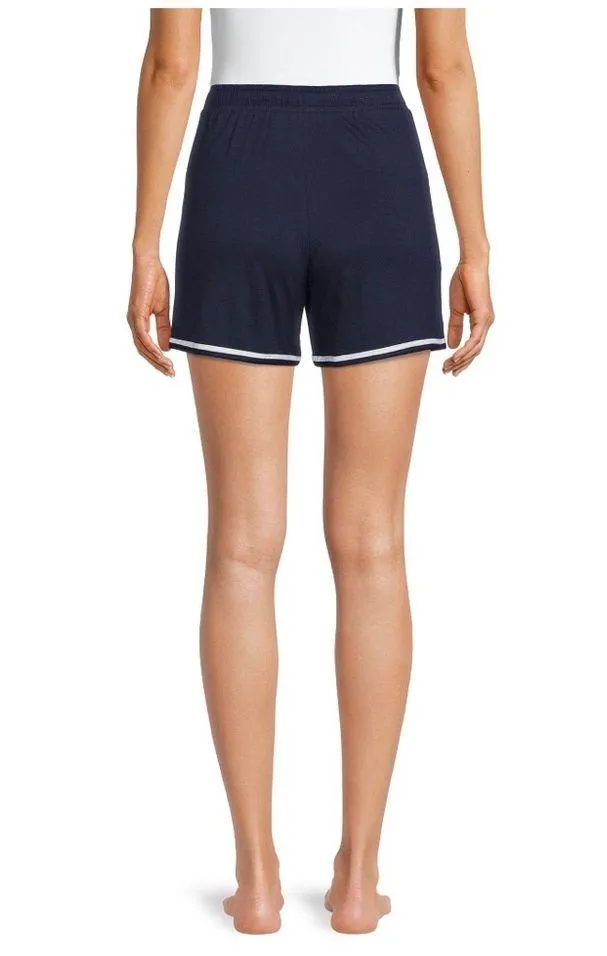SECRET TREASURES Womens Sleep Shorts Size Medium 8-10 Navy Blue Pockets New - Image 6
