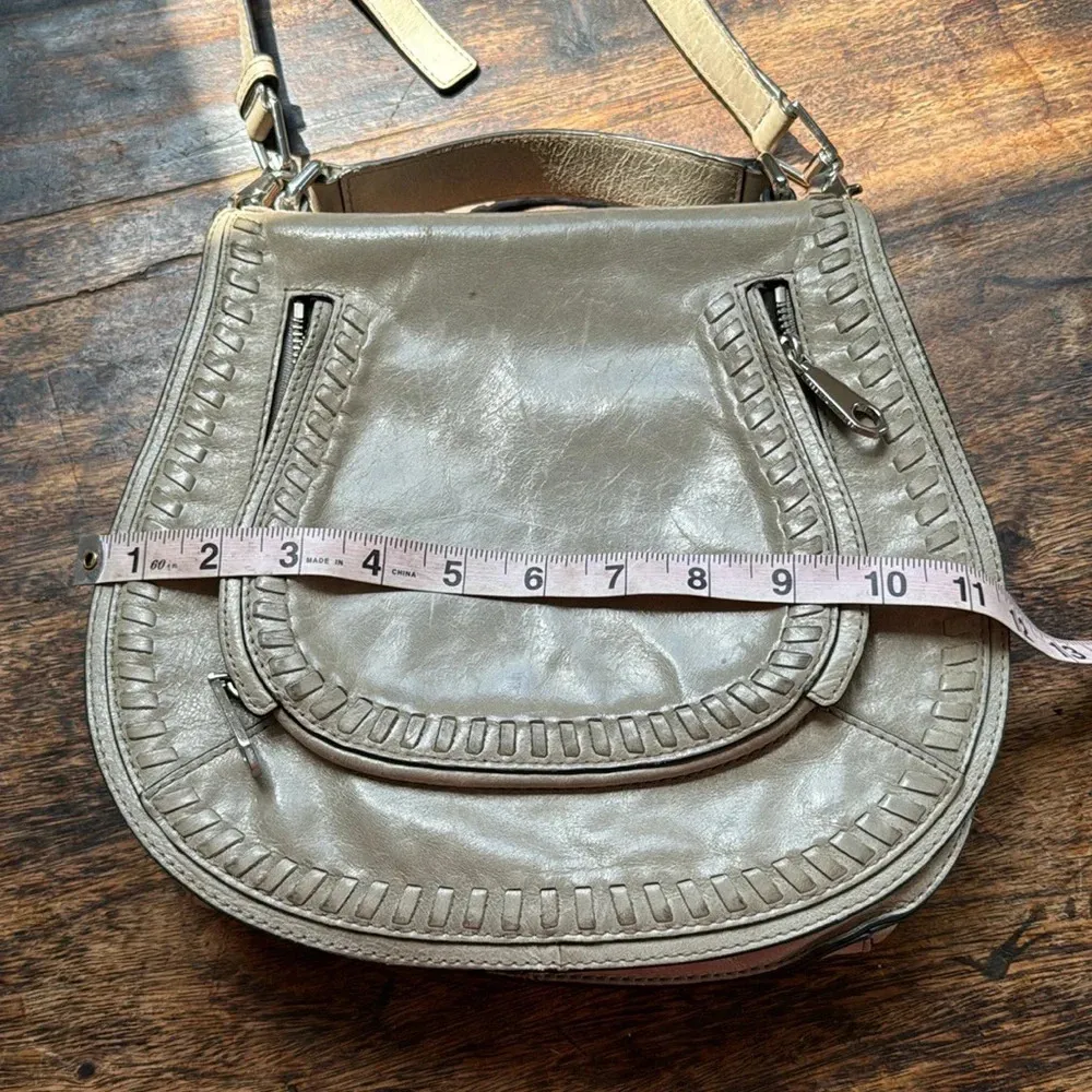Rebecca Minkoff Vanity Saddle Bag in light Gray - Image 10