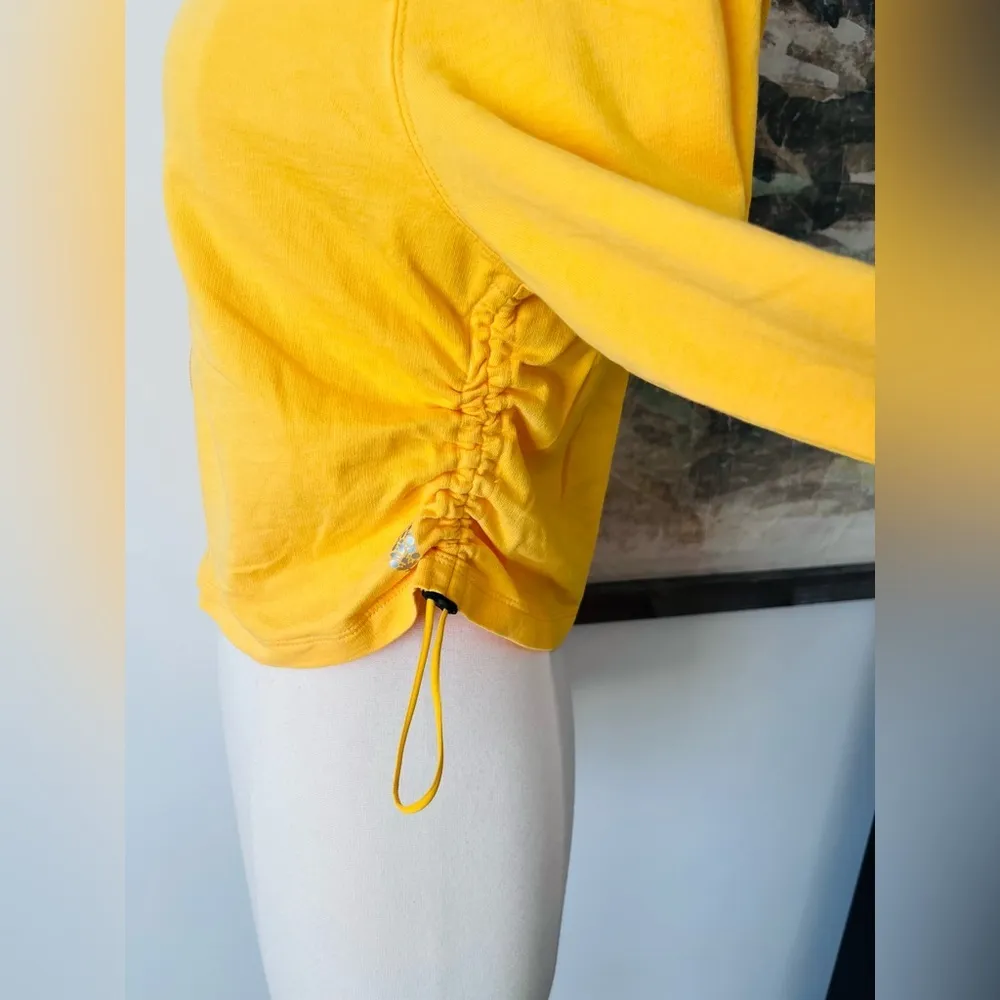 Free People Movement Kadi Shrunken Hoodie in Mango Size Large NWOT $68 - Image 6