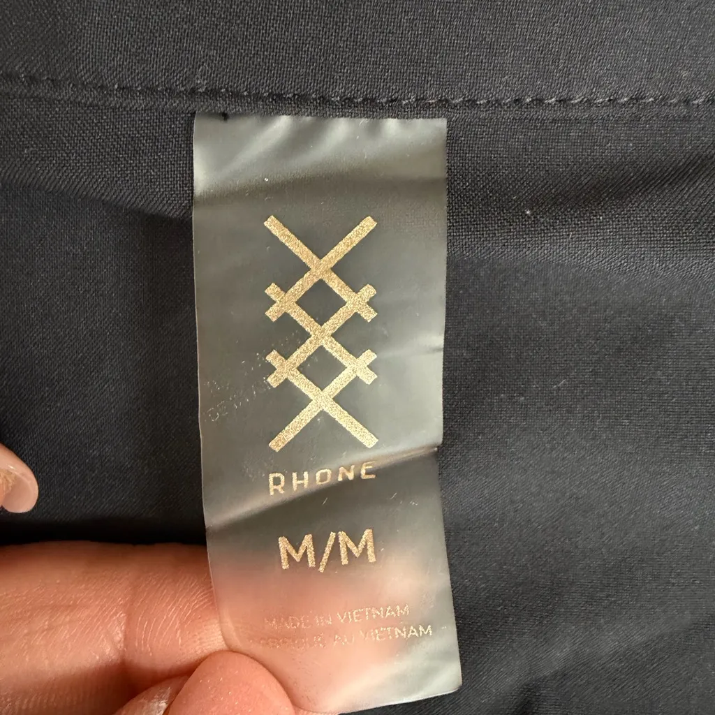 Rhône Mirage Water Repellent Short Sleeve Mini Shirtdress size medium Black - Image 5