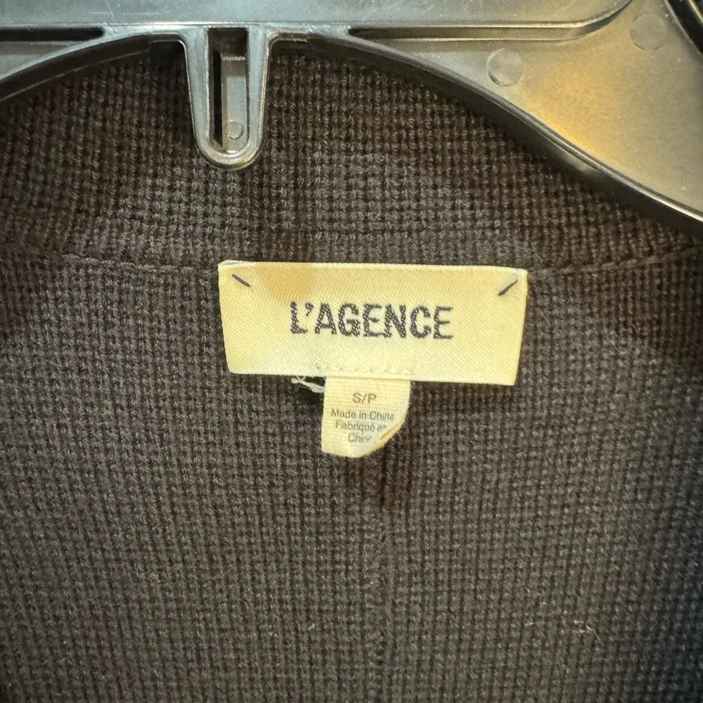 L'Agence Lacey Knit‎ Blazer Sz Small Black - Image 7