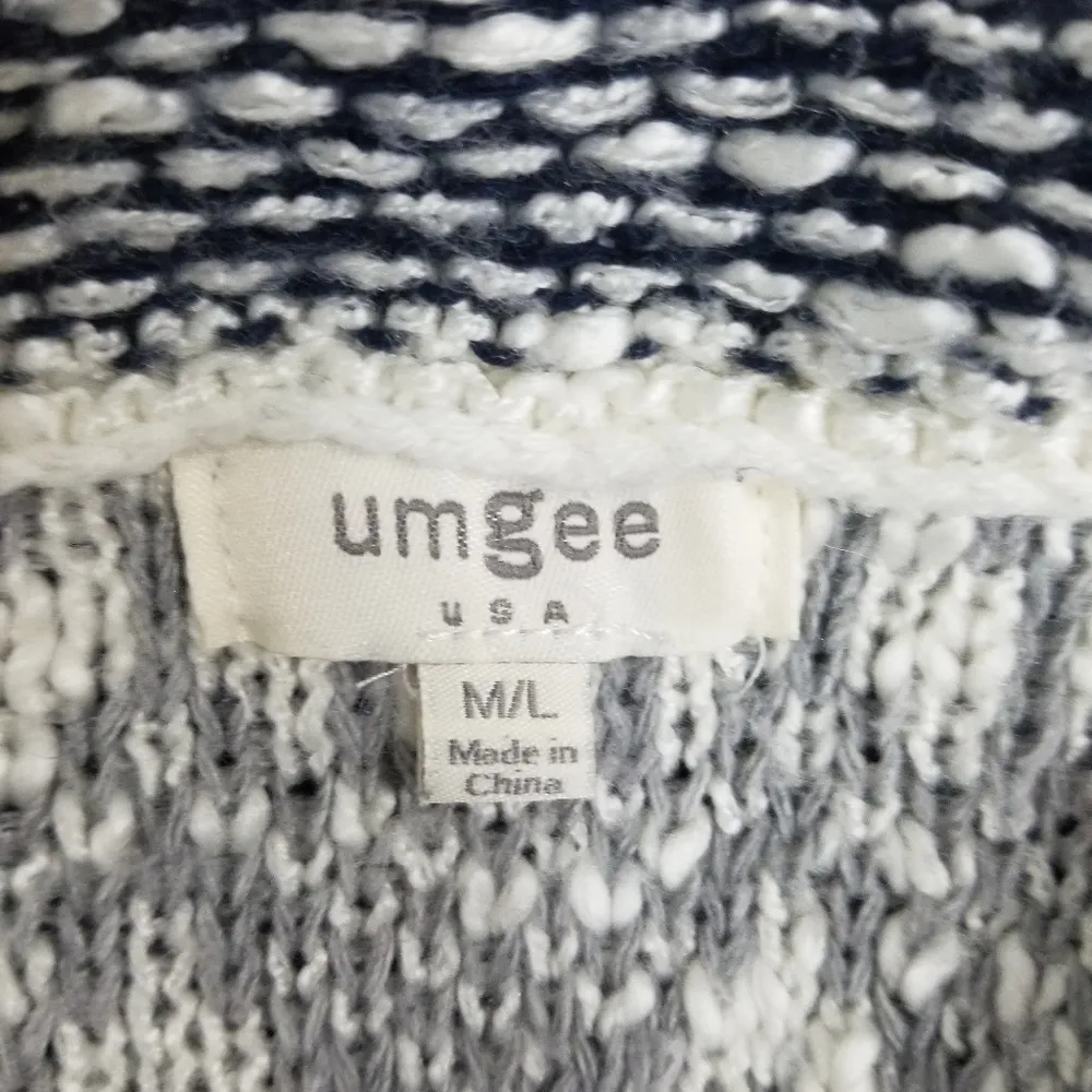 Umgee  Color Block Knit Poncho - Image 4