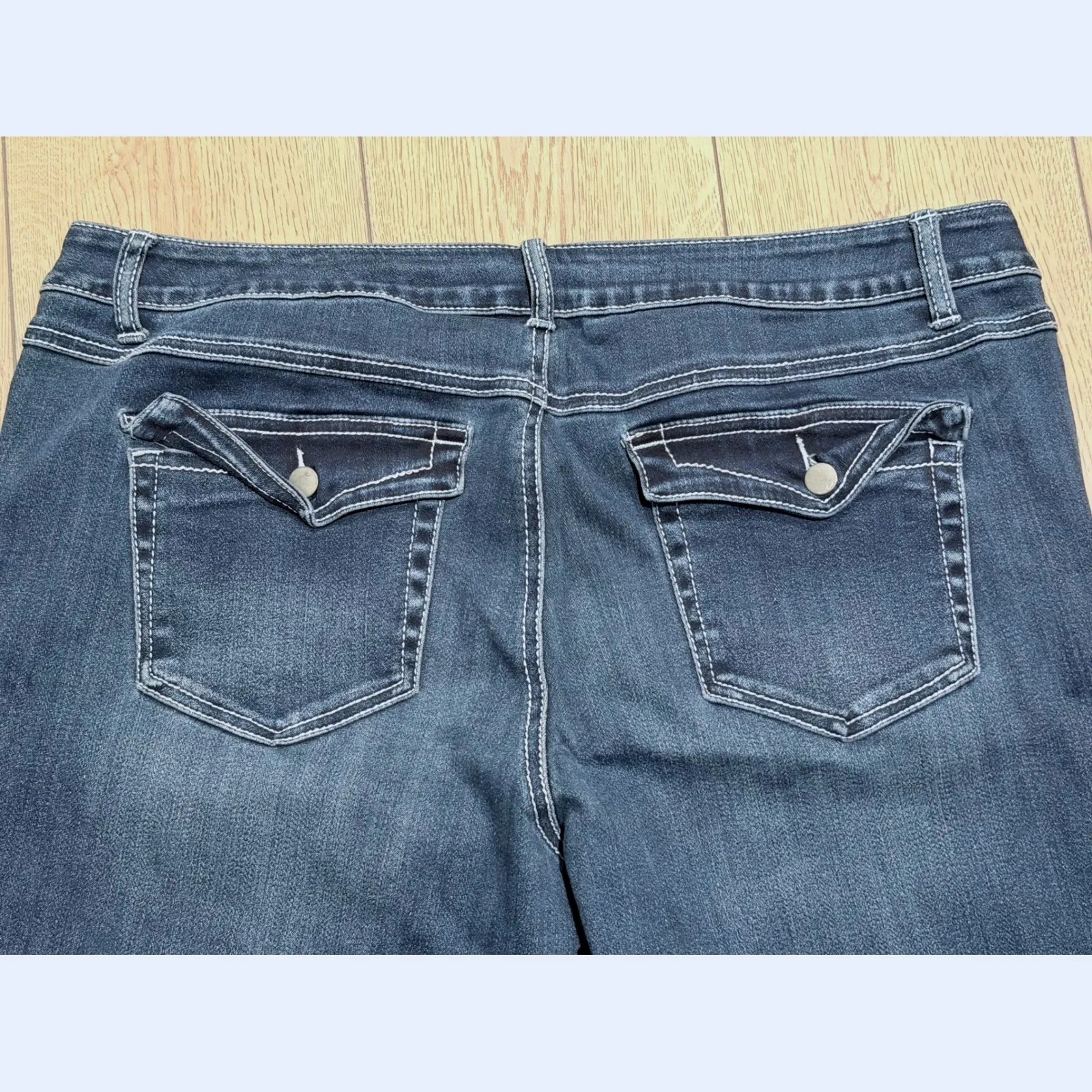 INC International Concepts Jeans Plus 20W 20 Petite Denim Slim Tech Fit Boot Leg Blue Size undefined - Image 5