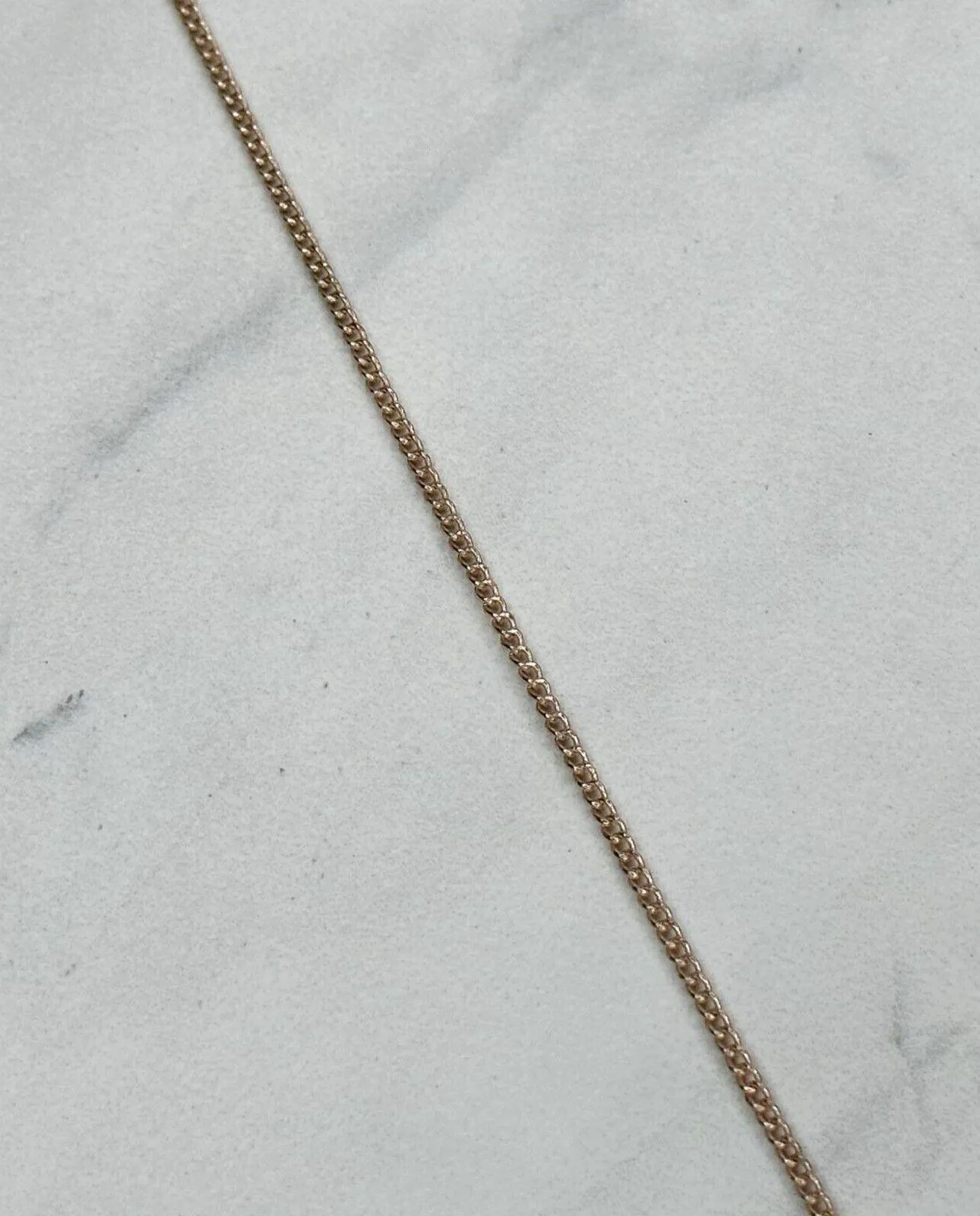 Chico's Rose Gold Tone Chain Link Rhinestone Pendant Necklace ✨ - Image 7
