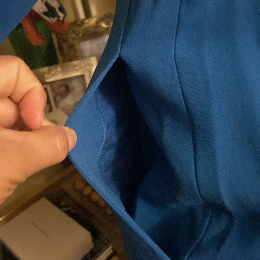 Stella McCartneyRotal Blue V-Neck Wide Leg Jumpsuit - Image 12