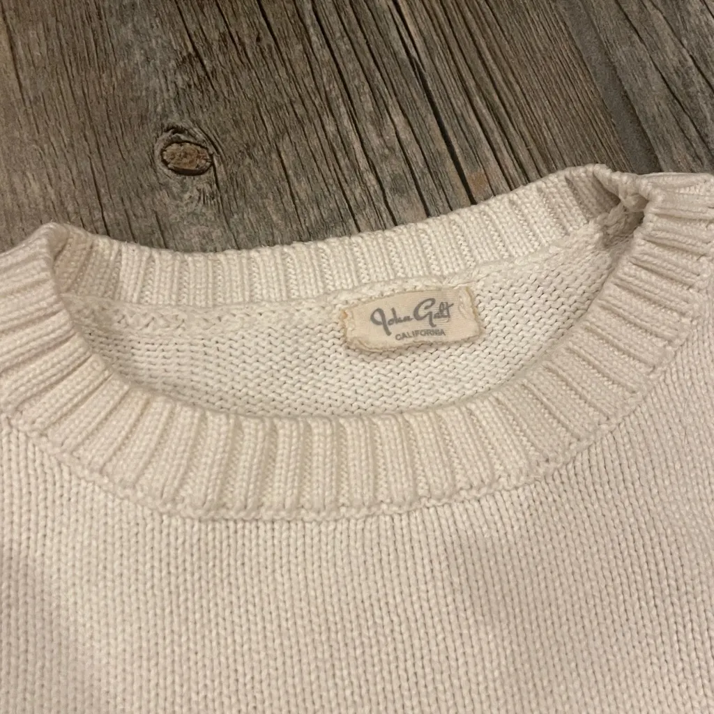 Brandy Melville Classic White cotton sweater - Image 2