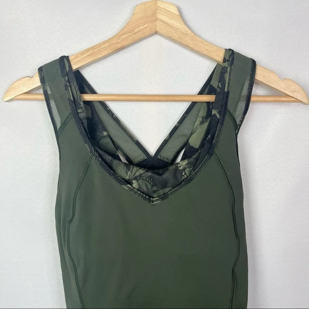 Lululemon Super Sport Green Strappy Athletic Tank Top 6 - Image 7