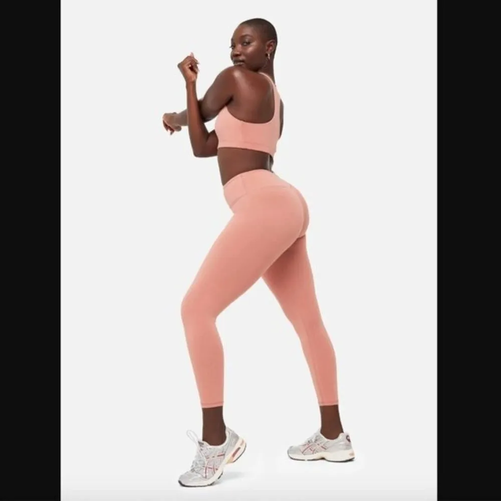 MATE the Label NWT XS Organic Stretch Sports Bra & Leggings Set Bloom Dark Pink - Image 5