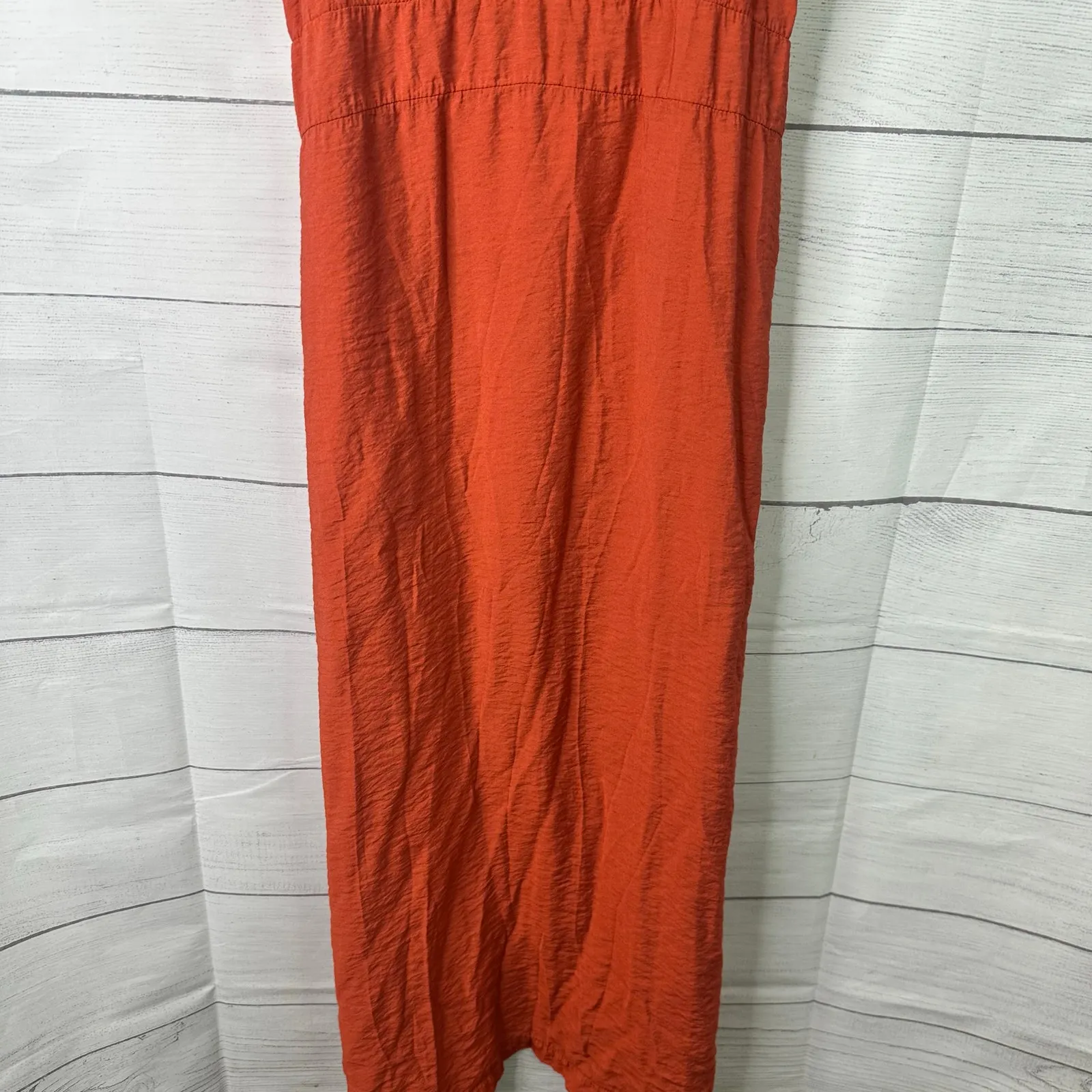 Lacausa Womens size Small Alma Slip Dress Burnt Orange la30124 - Image 5