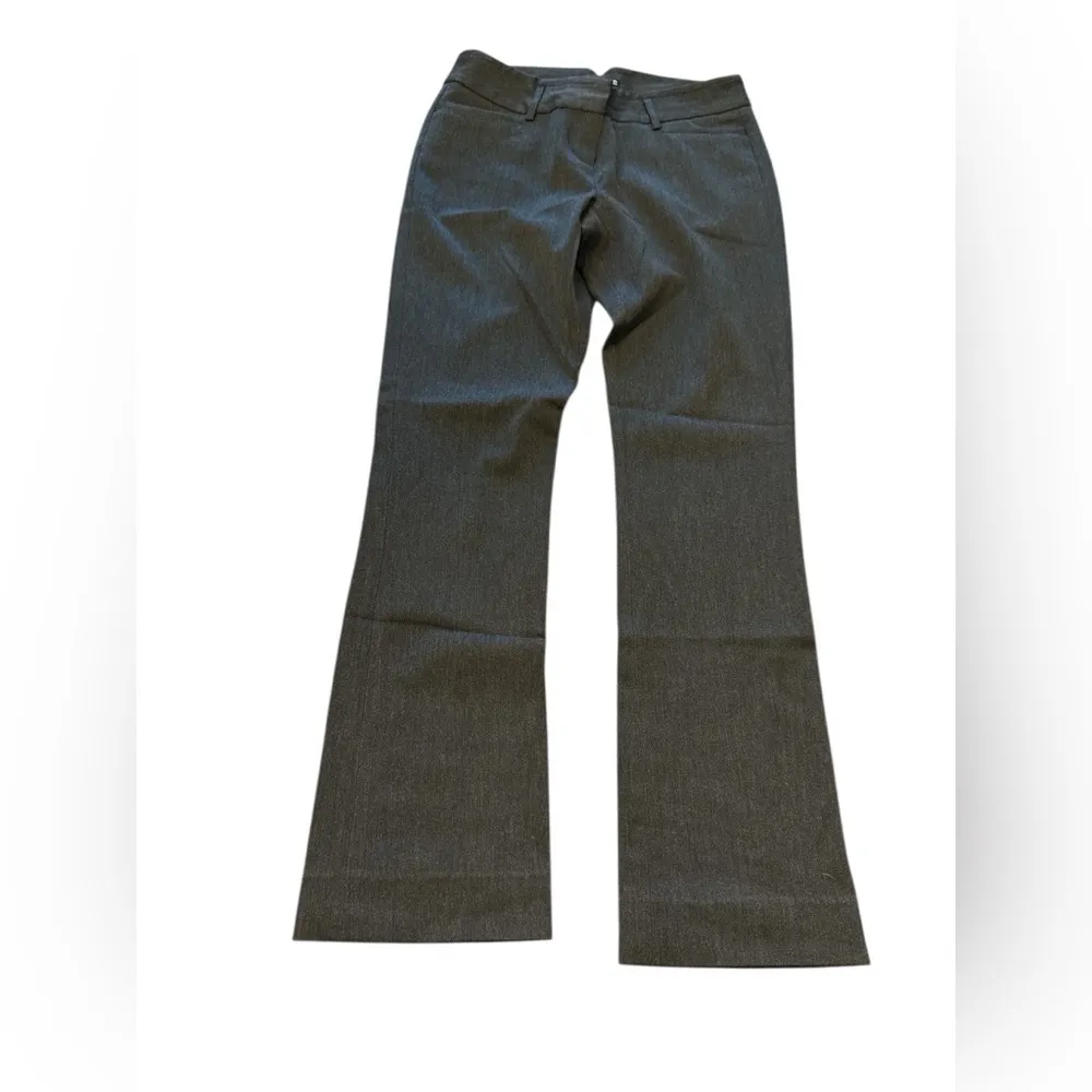 Express Dark Gray Flared Casual Trousers - Image 2