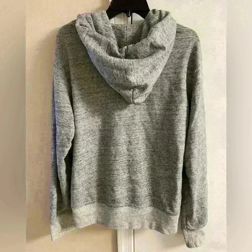 Madewell‎ sweatshirt hooded heather grey slouchy Medium - Image 6