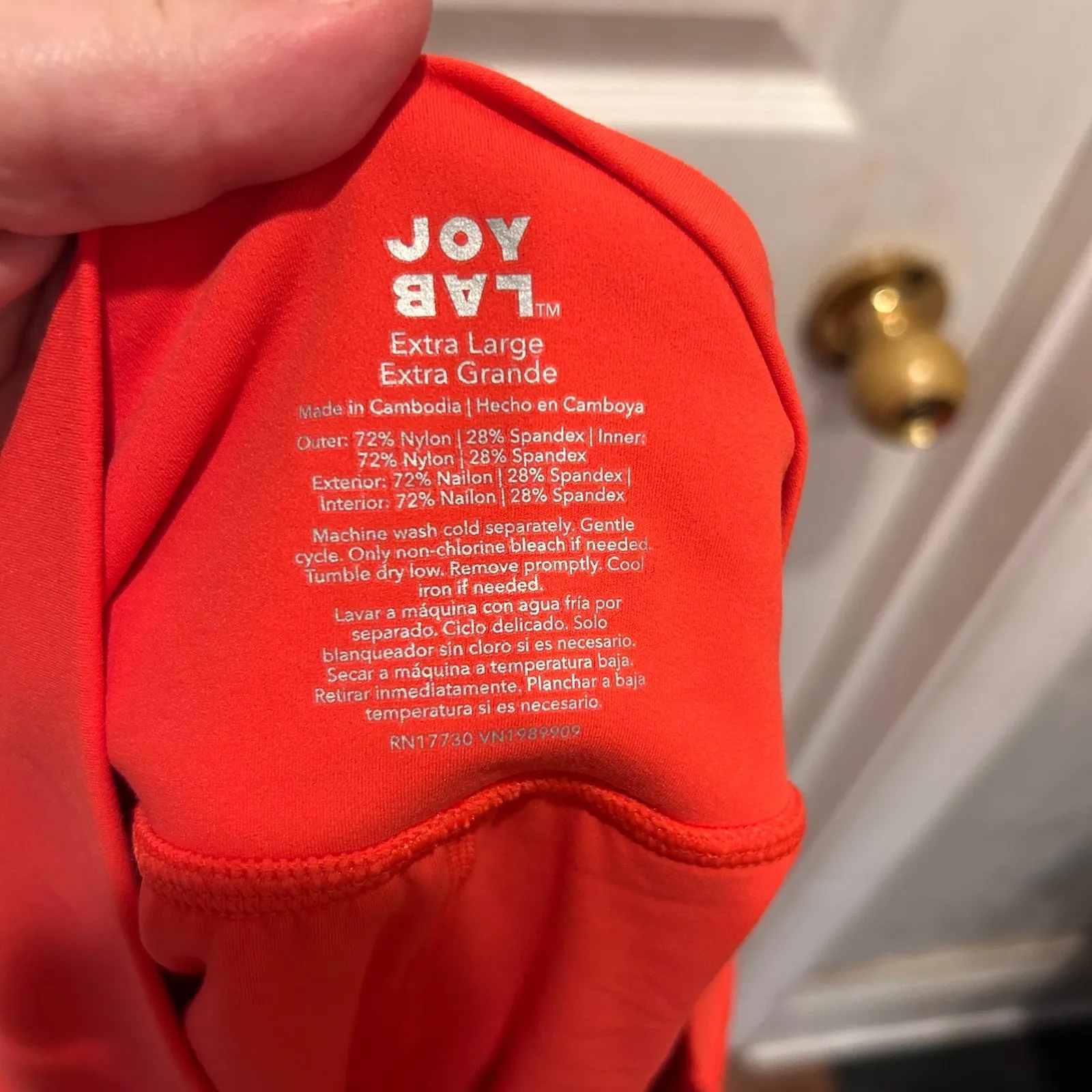 Joy‎ Lab Game Day Drop Waist Skort Women's XL Red Orange Tennis Golf Pickleball - Image 5