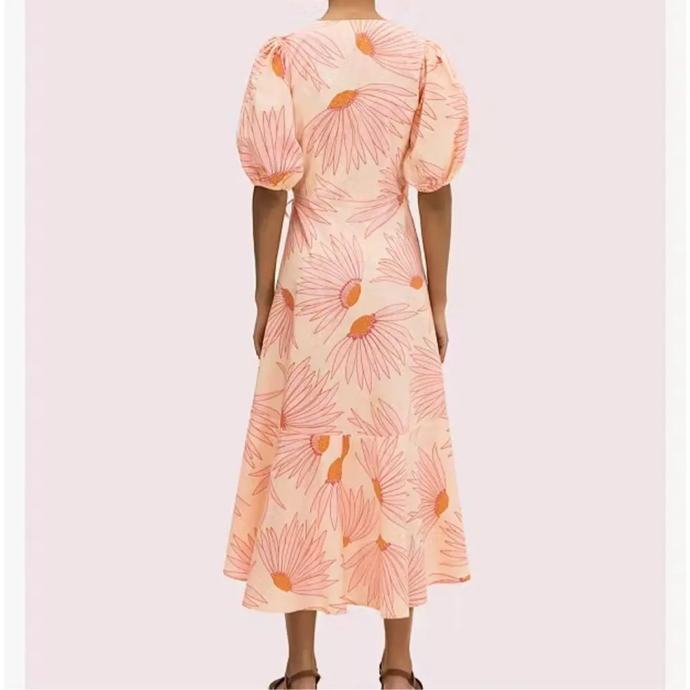 KATE SPADE NEW YORK Fling Floral Wrap Dress 2 Rent the runway preloved - Image 3