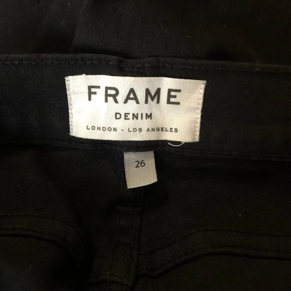 FRAME Le Skinny De Jeanne Jeans in Film Noir Size 26 - Image 9