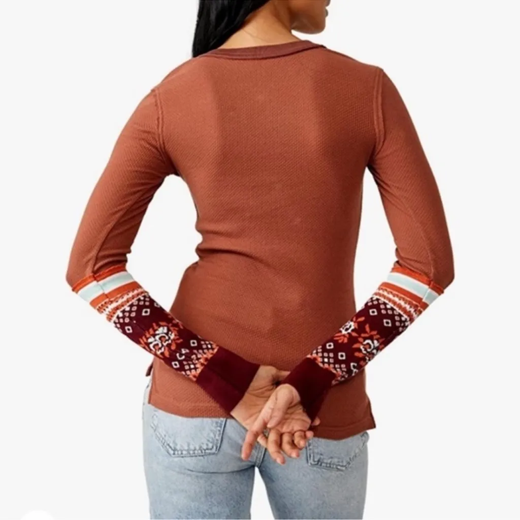 Free People Sweater Mikah Cuff Sleeve NWT Direct RARE FP Women’s Size MED V Neck - Image 2