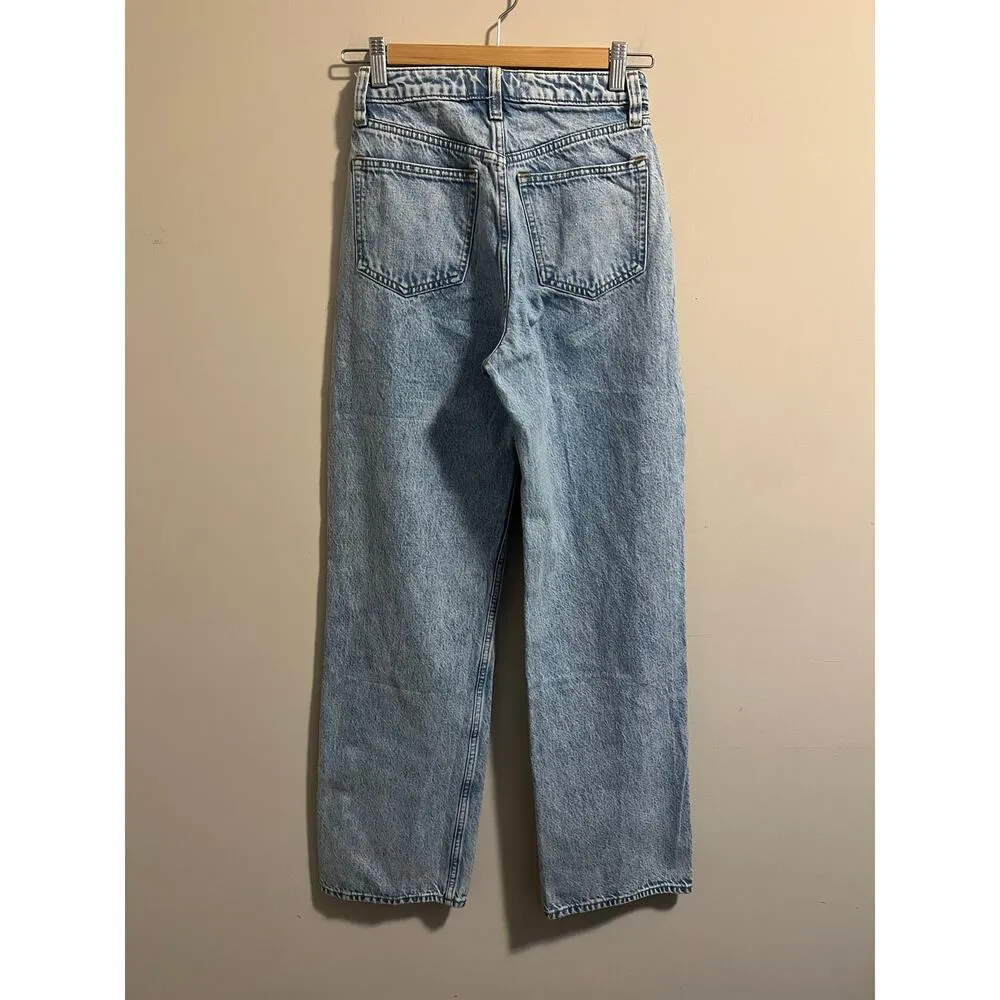 Abercrombie & Fitch Curve Love High Rise Loose Jean Pleated Women's sz. 24 - Image 2