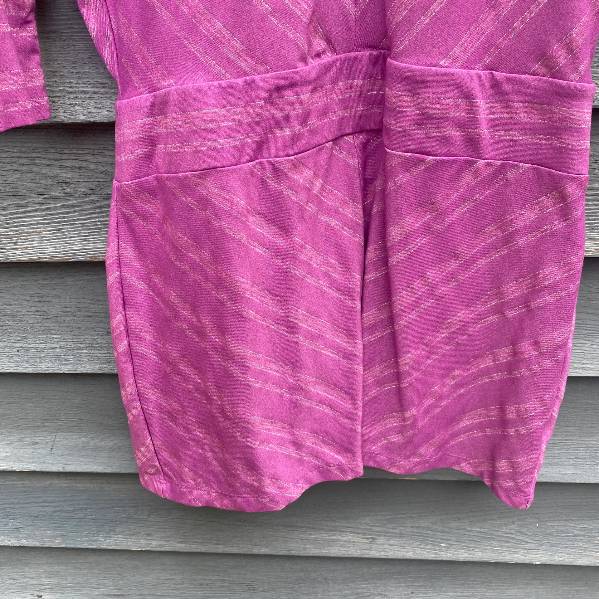 Sparklelust Purple Striped Dress XS - Image 4