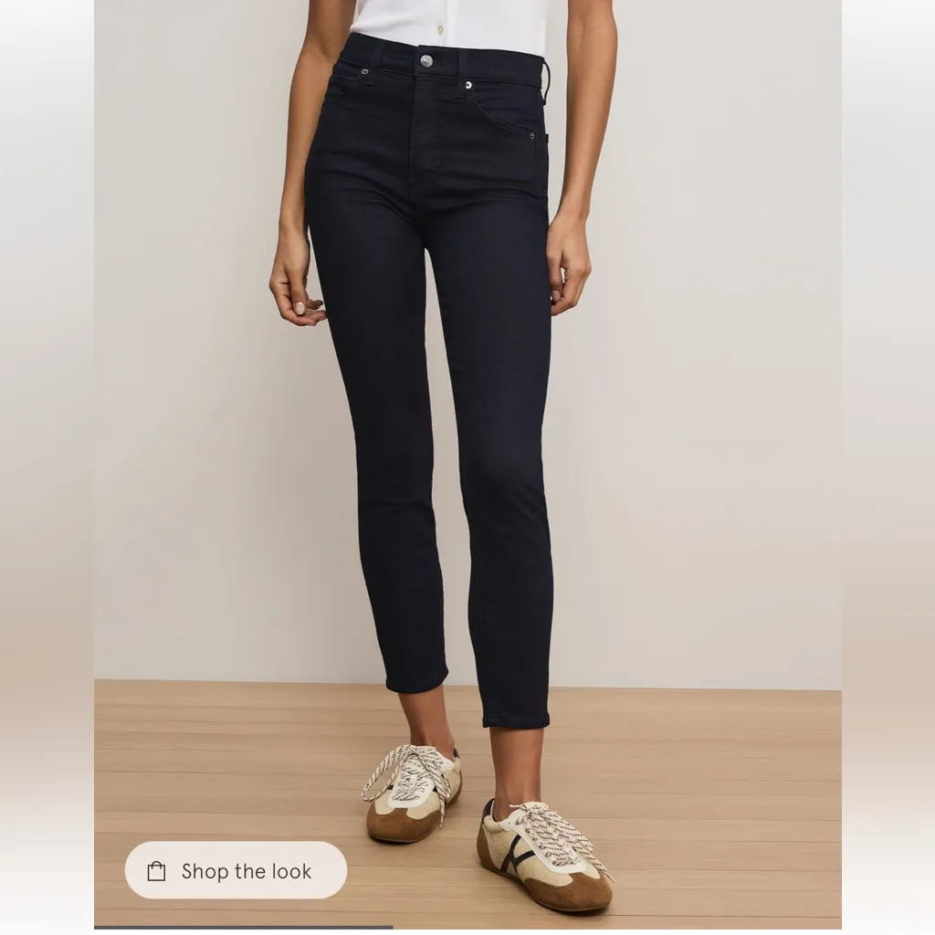 Veronica Beard Blue Denim Debbie Skinny High Rise Jeans Size 27 - Image 5