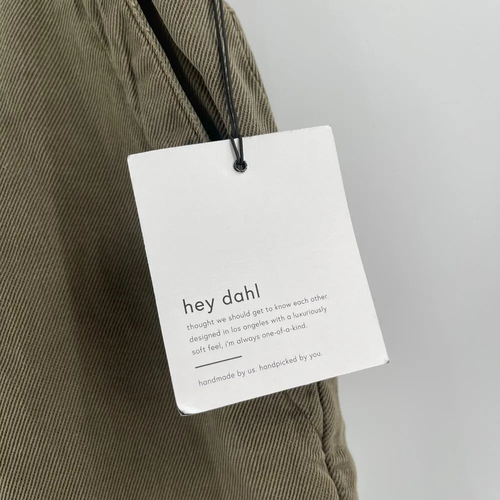 BELLA DAHL Sienna Pants Size 31 NWT Rolled Cargo Linen Blend Jogger Green Casual - Image 6