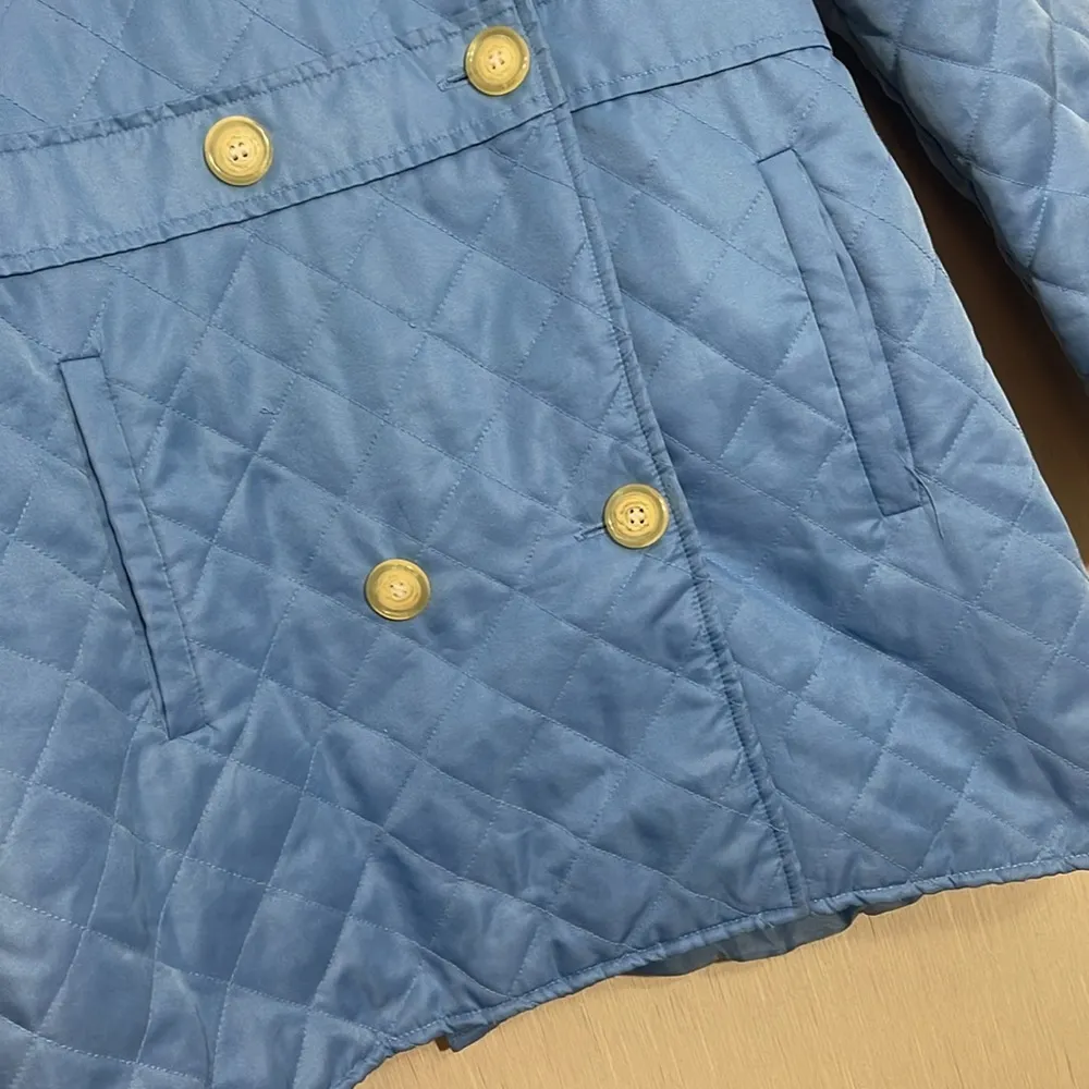 Lilly Pulitzer small white tag blue jacket quilted - Image 2