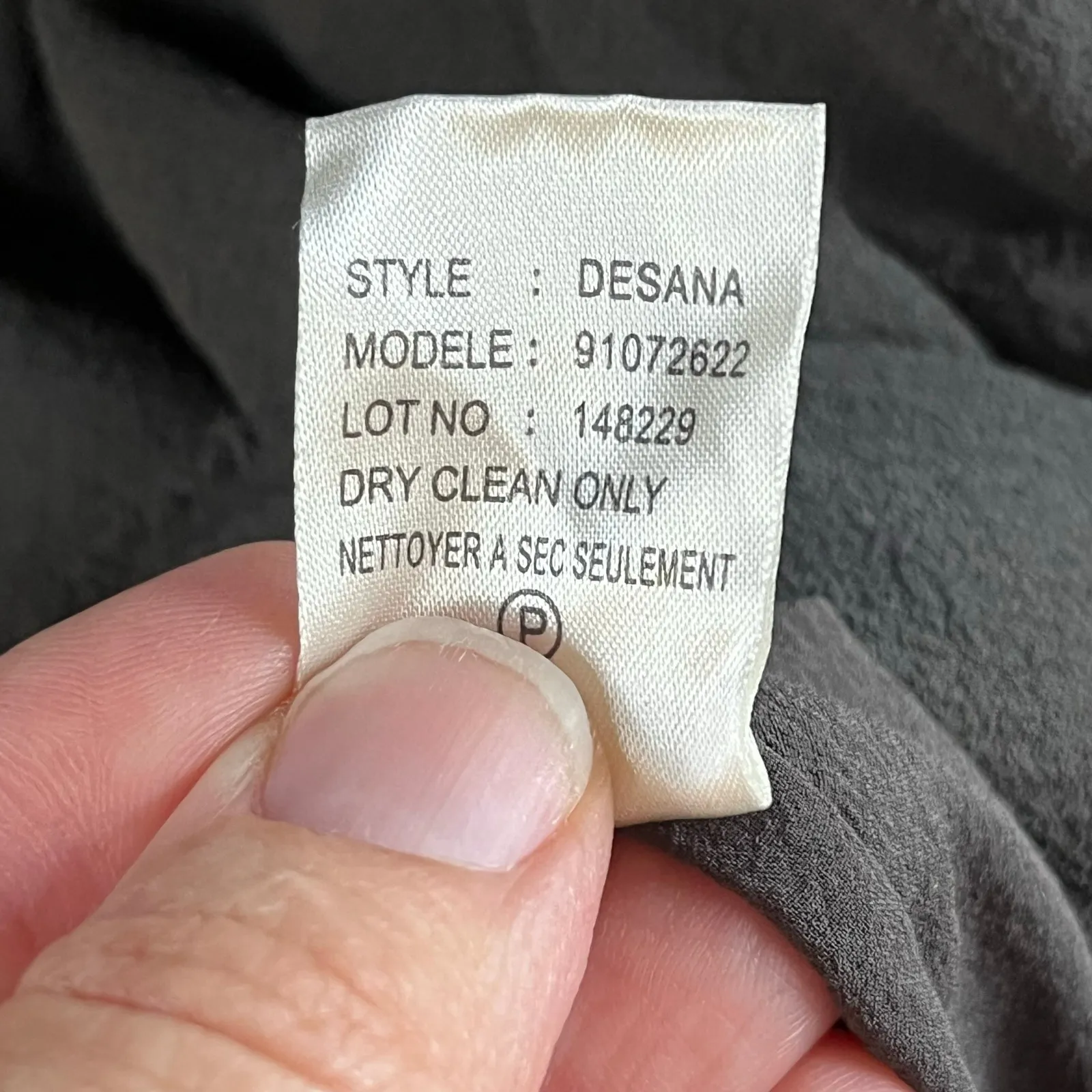 Theory Charcoal Grey 100% Silk Tiered Ruffled Mini Dress Size 4 - Image 10