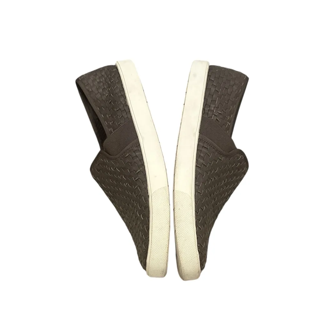 VINCE Woven Slip-On TAUPE GREY LOAFER Shoes - Image 3