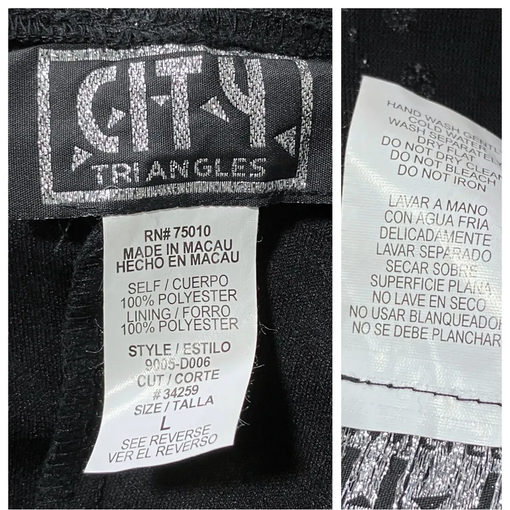 90s Vintage Black Whimsigoth Prom Dress. Medium. Empire Waist Polka Dot Glitter - Image 11