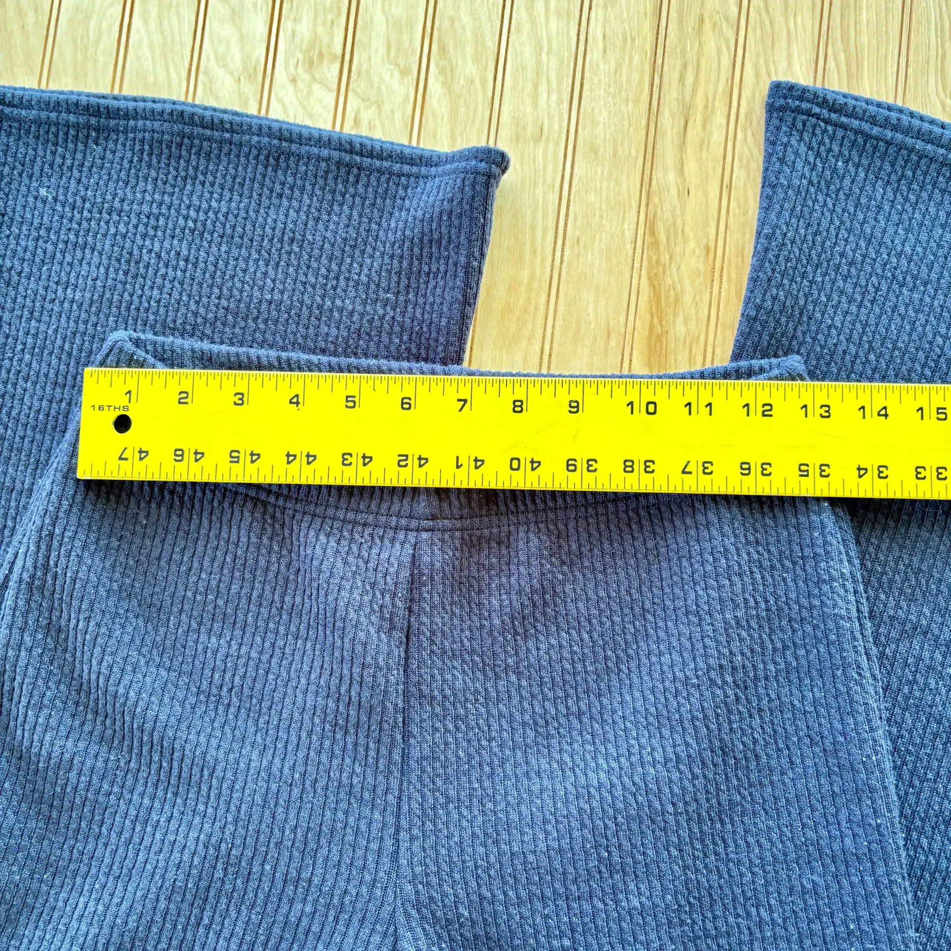 American Eagle Ribbed Flare Pants Navy  - Image 5