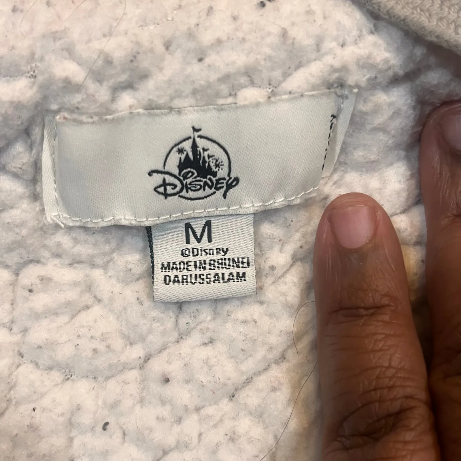 Disneyland Women’s Med Grey Sherpa Lined Hooded Jacket Mickey Mouse Disney Parks - Image 4